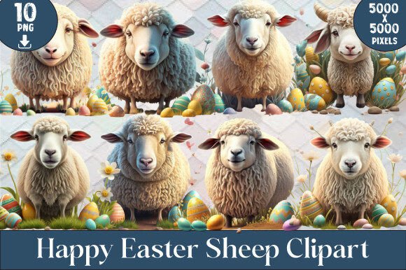 Download Happy Easter Sheep Clipart - Easter sheep clipart Collection