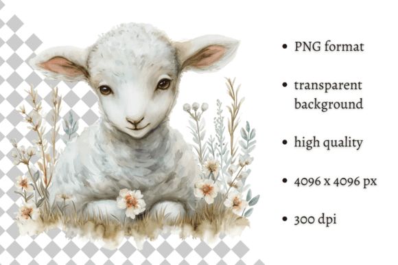 Download Cute Watercolor Easter Sheep Clipart - Easter sheep clipart Collection