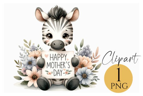 Download Mother’s Day Zebra Clipart PNG Download - Mother Collection