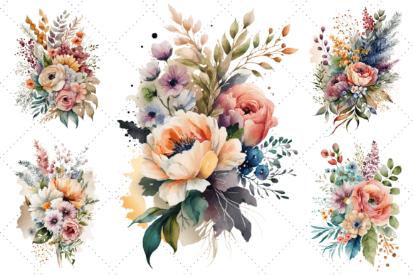 Download Spring Flowers Watercolor Clipart - Spring flowers watercolor Collection